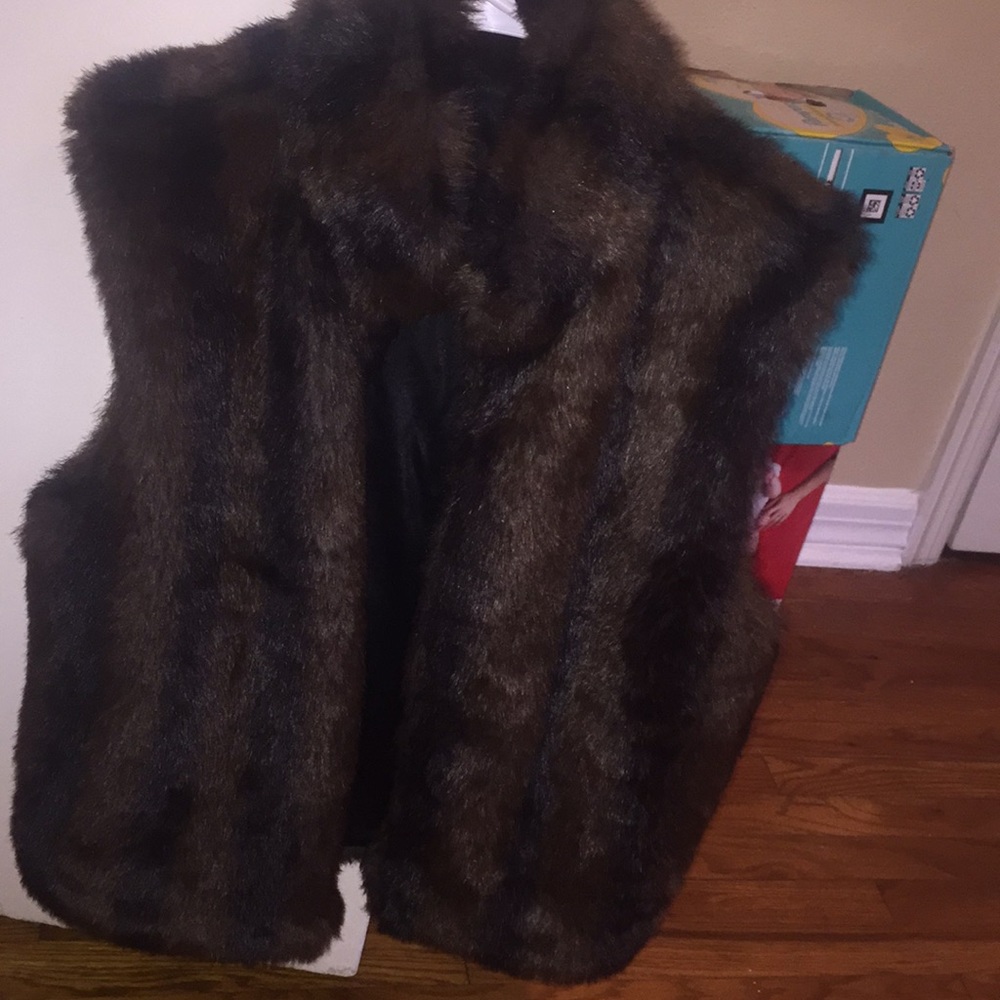 Faux fur vest